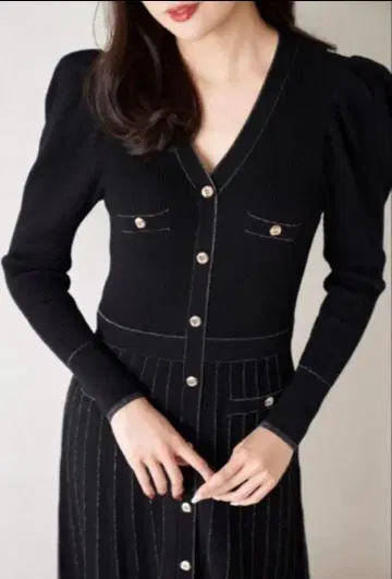 herlipto Suite Room Knit Long Dress