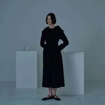 [일본제] 가을/겨울 컬렉션 울 원피스 블랙 -byRYOJIOBATA