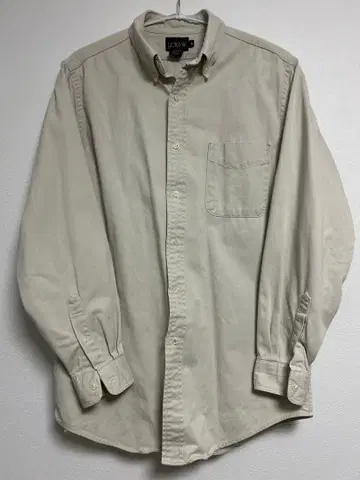 J.CREW 거인 택 USA제 버튼 다운 긴팔 셔츠 M 베이지