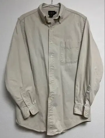 J.CREW 거인 택 USA제 버튼 다운 긴팔 셔츠 M 베이지