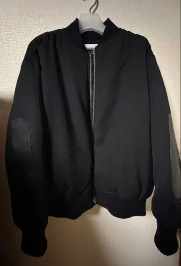 JIL SANDER 질 샌더 봄버 자켓 엘보우 패치 울