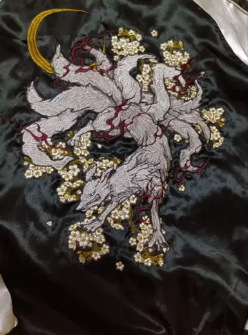 OBORO 스카잔 구미호 자수 일본풍 패턴