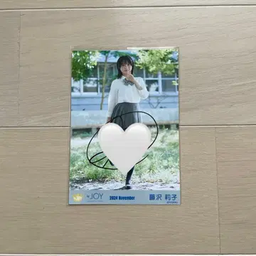 니아조이 후지와라 리코 첫사랑 신데렐라 MV 의상 브로마이드 히키 친필