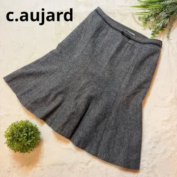 크리스찬 오자르 c.aujard 그레이 플레어 스커트 사이즈 40