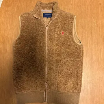 Gymphlex 베이지 플리스 베스트 사이즈 14