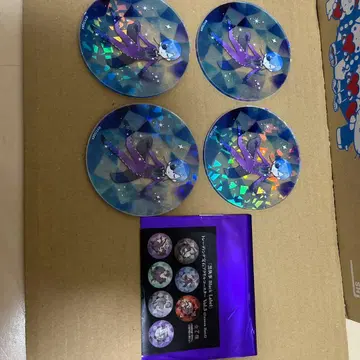 블랙 시엘 트레이딩 보석 아크릴 코스터