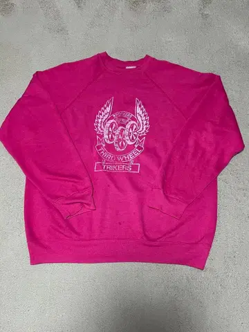 TULTEX 핑크 래글런 슬리브 트레이닝복 90s