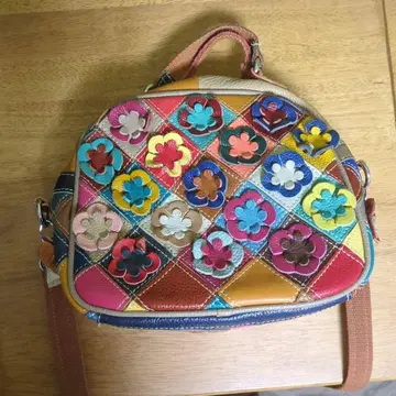 [에스타시온] 컬러풀 플라워 디자인 숄더백