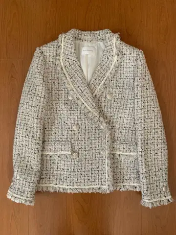 새상품급 핑키 다이아 믹스 트위드 자켓