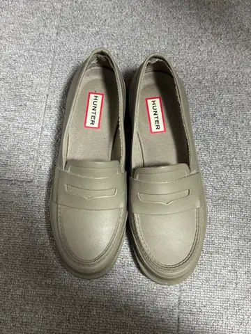 HUNTER 그레이 레인 슈즈 UK 4