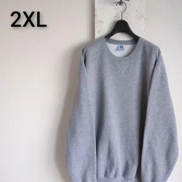 구제 의류 현행 러셀 애슬레틱 무지 맨투맨 그레이 2XL