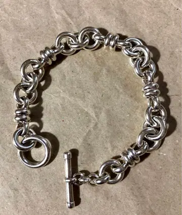 이탈리아제 vintage 925 서클 링크 팔찌