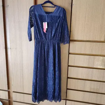 GLOBAL WORK 스타일 UP 레이스 플레어 원피스 택 포함