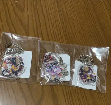 CR DMM 아크릴 키링 3개 세트 아리사카, 키나코, 셀리