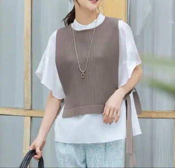 자유구 [세탁 가능] 리브 스트레치 베스트