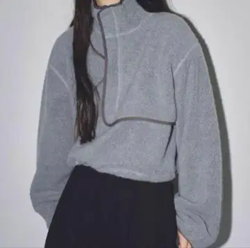 TODAYFUL 보아 플리스 풀오버 그레이