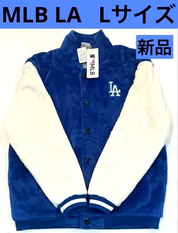 새상품 MLB LA 플리스 자켓 네이비 아우터 로고 있음