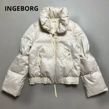 INGEBORG 다운 자켓 더블 지퍼 리본 잉게보그