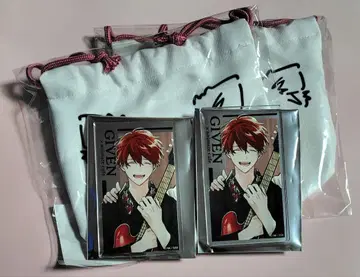 애니메이트 카페 기븐 마후유 2점 털 복조리 아크릴 카드 애니메이트 카페