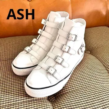 [ 새상품급 ] 아쉬 RAINBOW 통굽 벨트 하이컷 스니커즈 36