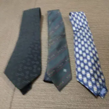 넥타이 세트 다크 그린 그레이 파랑