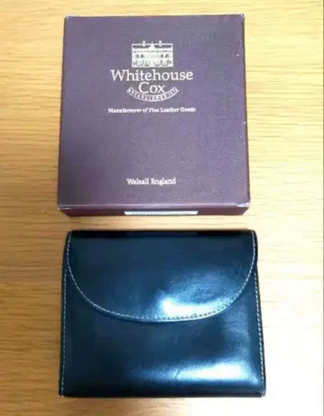 화이트하우스 콕스 3단 폴더형 지갑 블랙