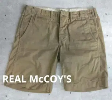 REAL McCOY'S 베이지 숏팬츠