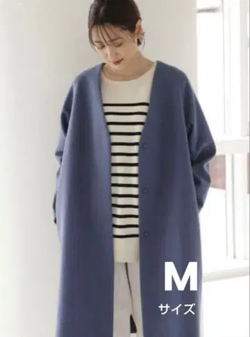 [ 미사용 새상품 ] 글로벌 워크 경쾌한 스트레치 노카라 코트