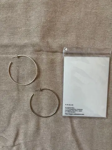 ARGUE 후프 귀걸이 실버