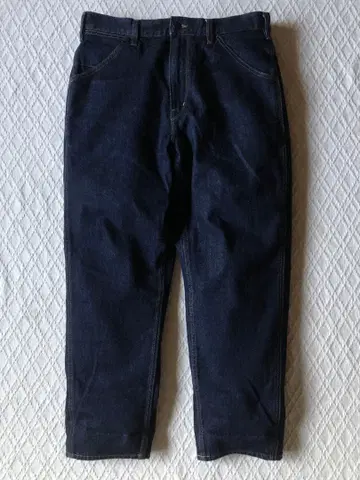 UNIQLO U 유니클로 와이드 핏 테이퍼드 청바지 배기 다크 네이비