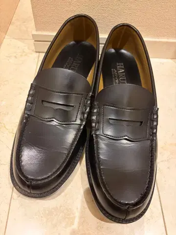 HARUTA의 블랙 로퍼, 27cm