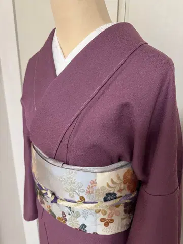 미사용품 화장 70cm 작가 이로무지 기모노 (당초 무늬 지문지)