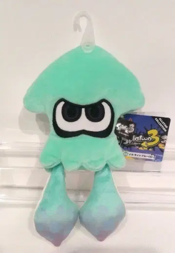 스플래툰 오징어 라이트 블루 S 사이즈 봉제 인형 산에이 무역 2022