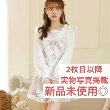 리즈리사 LIZLISA Sewing Bear 패턴 셋업 핑크