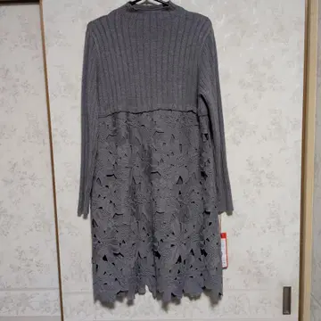 새상품 미사용 택 포함 그레이 니트 원피스 M-L