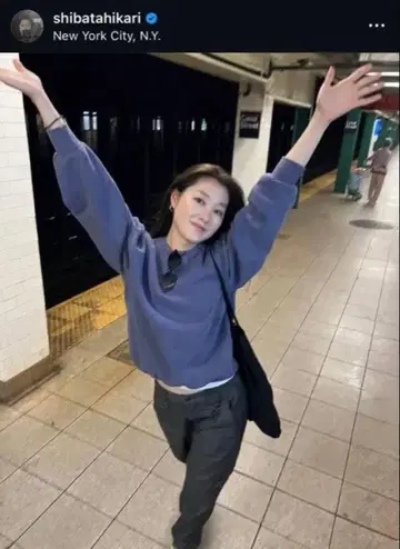 시바타 히카리 러셀 90s 빈티지 맨투맨 라벤더 퍼플