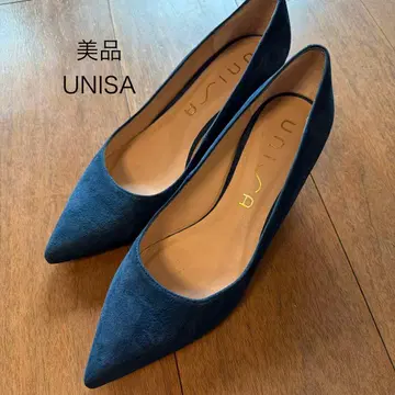 새상품급! UNISA 스웨이드 펌프스 스틸레토 블루