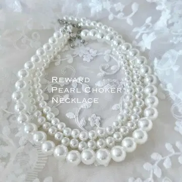 아크릴 펄 초커 3개 세트 새상품