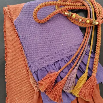 후리소데용 오비 장식 천 허리띠 세트