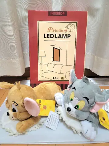 톰과 제리 벽걸이 LED 램프 봉제 인형 맙