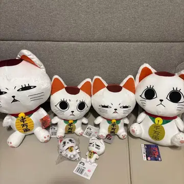 레어 단단단 프라이즈 M 봉제 인형 터보바바아 마네키네코 지토메 세트