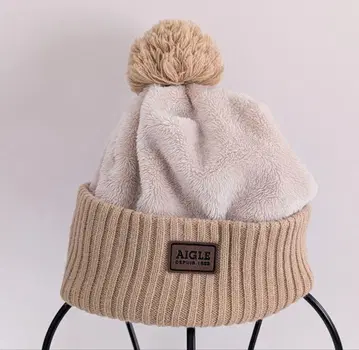AIGLE * 베이지 니트 모자