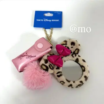 [미사용 새상품] 디즈니 레오파드 무늬 립 케이스 참