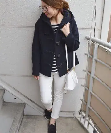 London Tradition 더플 코트 네이비