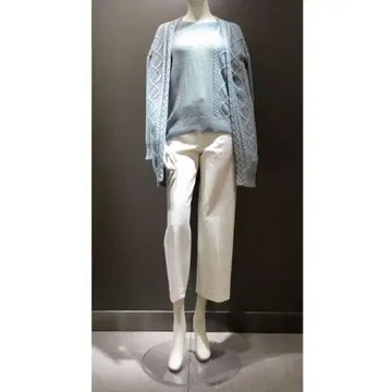 새상품 띠어리 럭스 와이드 팬츠 화이트 M 38