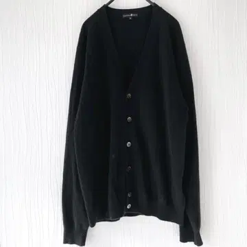 다카시마야 캐시미어 100% V넥 가디건 블랙 M