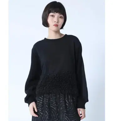 [ 택 포함 새상품 ] LASUD 이소재 도킹 숏 PO ( 블랙 )