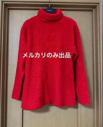 hide 착용 XJAPAN 빨간색 터틀넥