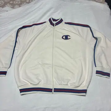 Champion 집업 맨투맨 화이트