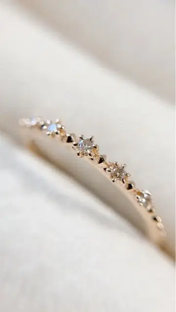 [ NOJESS ] k10YG 다이아몬드 5개 별 반지 3호 핑키